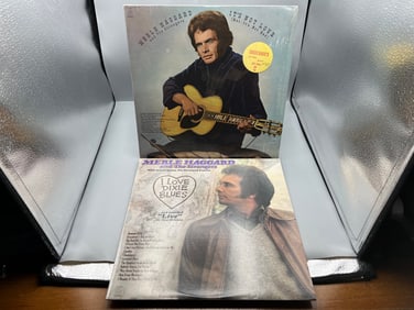 Merle Haggard and The Strangers (2 LP Lot): It's Not Love - But It's Not Bad (1972), in original