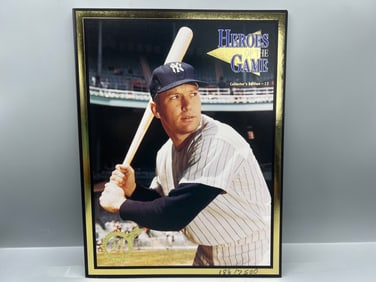 1994 Mickey Mantle Heroes of The Game #12 Gold Limited Edition Magazine Hand Numbered #/7500