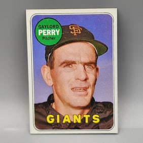 1969 Topps Gaylord Perry #455 WHITE Letter - Rare Variation
