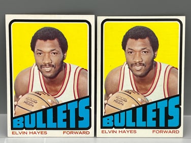 Lot of (2) 1972-73 Topps Elvin Hayes #150
