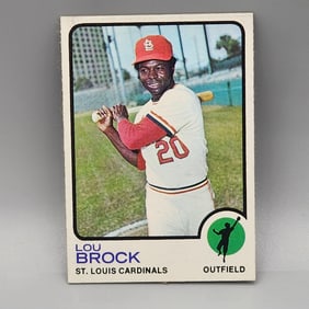 1973 Topps Lou Brock #320 HOF - Great Centering