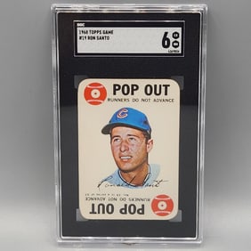 1968 Topps Game Ron Santo #19 SGC 6 HOF