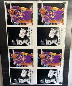 Beckett Future Stars #11 March 1992 Magazine Covers Uncut Sheet - Shaquille O'Neal LSU - 22.75"x34"