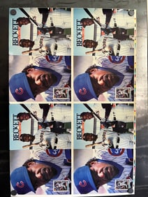 Beckett Baseball #77 August 1991 Magazine Covers Uncut Sheet - 22.75"x34" - Tony Gwynn, Fred
