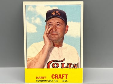 1963 Topps Harry Craft #491 - High Number
