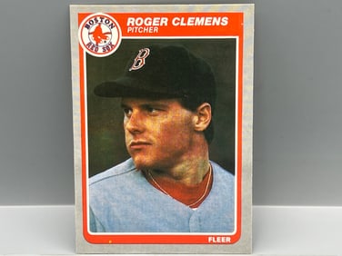 1985 Fleer Roger Clemens RC #155