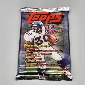 1998 Topps Football Wax Pack - Possible Peyton Manning and Randy Moss Rookies