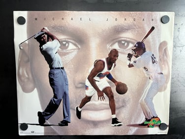 1996 OSP Space Jam Michael Jordan 20"x16" Poster - Golf, Basketball, Baseball
