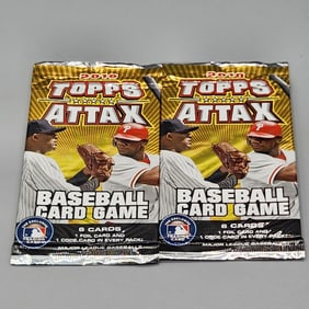 (2) 2010 Topps Attax Card Game Baseball Wax Packs