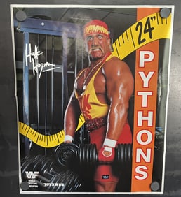 1989-1990 TitanSports Toys R Us Hulk Hogan 24" Pythons 16"x20" Poster - Tough poster