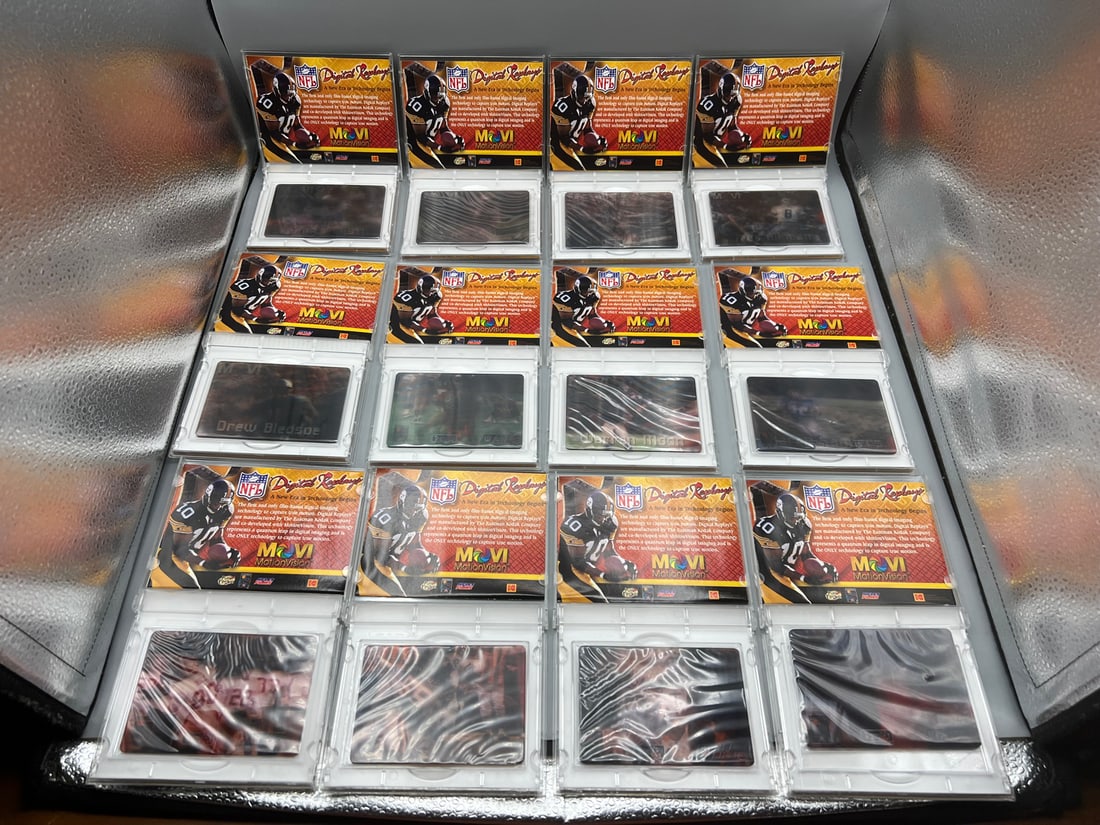 1996 MotionVision NFL Digital Replays Premiere Edition Complete 12 Card Set: 1996 MotionVision NFL Digital Replays Premiere Edition Complete 12 Card Set