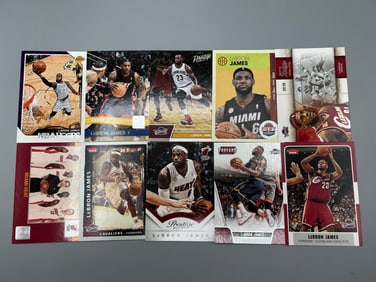Lot of (10) LeBron James Basketball Cards