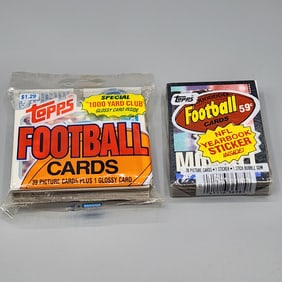 1985 and 1988 Topps Football Cello Packs