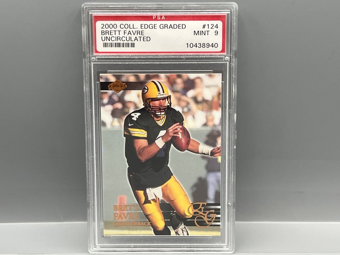2000 Collector's Edge Graded Brett Favre Uncirculated #/5000 PSA Mint 9 (1 of 2)