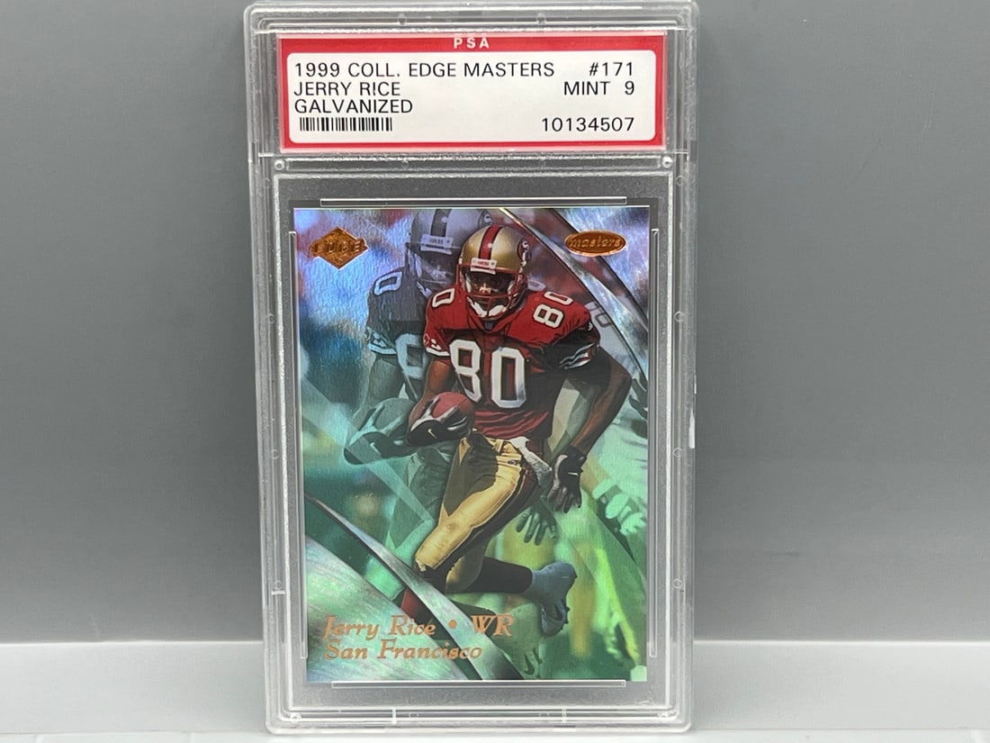 1999 Collector's Edge Masters Jerry Rice Galvanized #/1000 PSA Mint 9 (1 of 2)