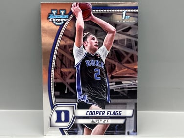 2024 Bowman Chrome University Cooper Flagg 1st Bowman RC #16