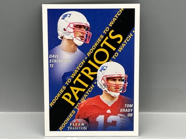2000 Fleer Tradition Tom Brady RC #352