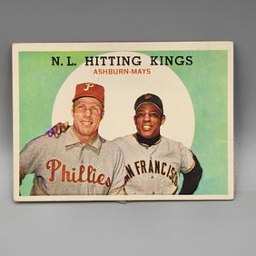 1959 Topps N.L. Hitting Kings #317 Mays/Ashburn - Both HOF