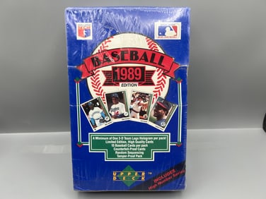 1989 Upper Deck Baseball Factory Sealed Wax Box