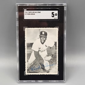1969 Topps Deckle Edge Bob Gibson #29 SGC 5 HOF