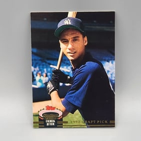 1992-93 Stadium Club Murphy Derek Jeter #117 Rookie HOF Sharp! - One of Jeter's Toughest Rookies!