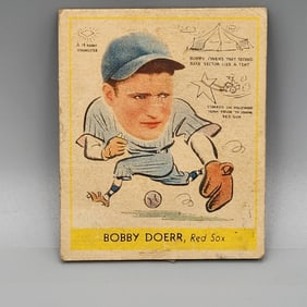 1938 Goudey Heads Up Bobby Doerr #282 Rookie HOF