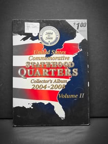 2004-2008 Commemorative Statehood Quarter Album 48 Coins