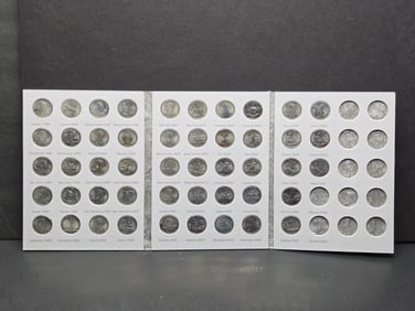 H.E. Harris Washington Quarter Album 48 coins