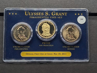 2011 P, D, & S Ulysses S. Grant Presidential Coin Set