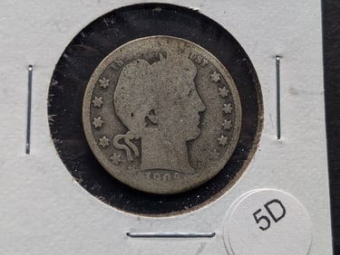 1909-O Barber 25c. 90% Silver