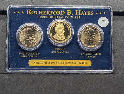 2011 P, D, & S  Rutherford B. Hayes Presidential Coin Set: 2011 P, D, & S Rutherford B. Hayes Presidential Coin Set