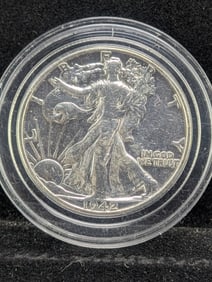 (2) 1942 Walking Liberty Half Dollars