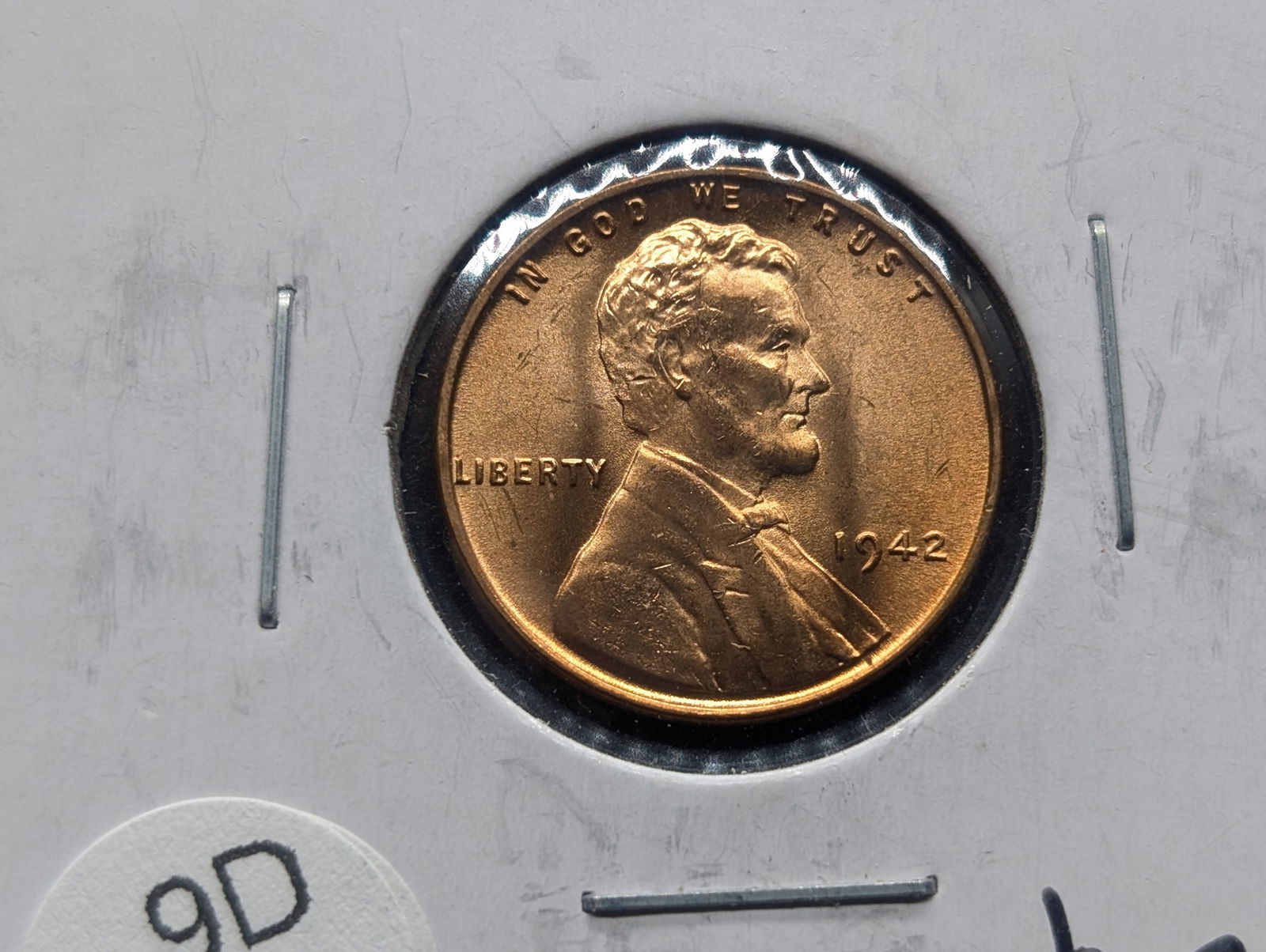 1942 Lincoln Wheat Cent. GEM BU RED. Tough WWII Era (1 of 3)