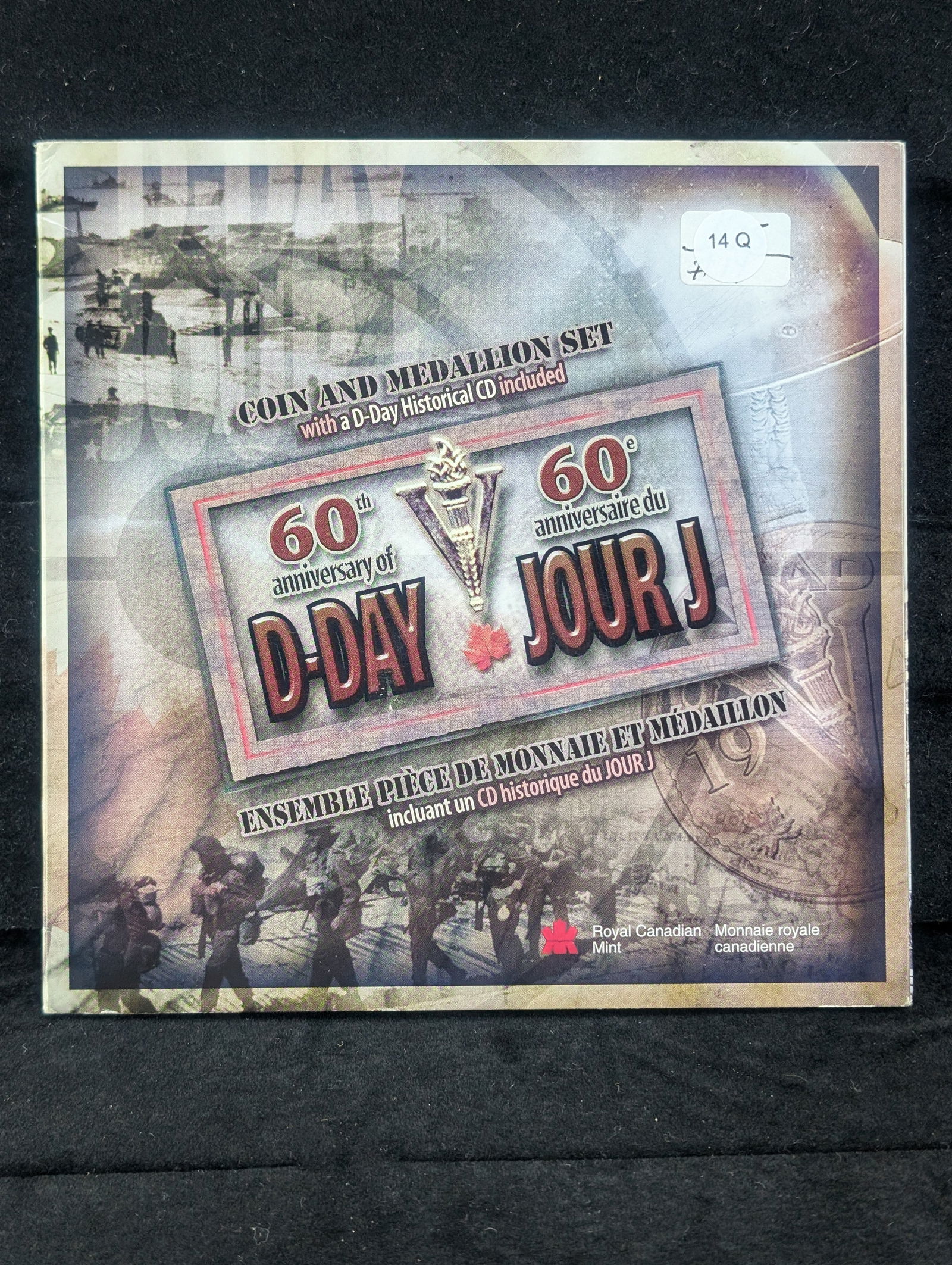 2004 Commemorative  60th Anniversary of D-Day Canadian Mint Set    BU Silver Nickel and Medal (1 of 4)