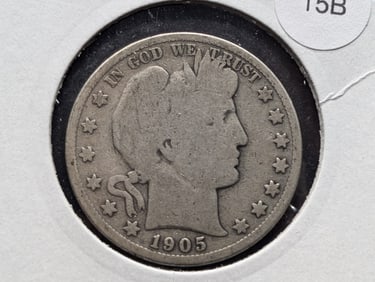 1905-S Barber Half Dollar