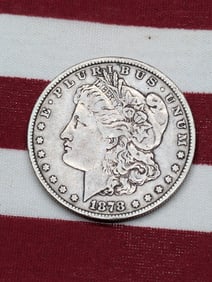 1878-P Semi-Key Date United States Morgan Silver Dollar. First Year Of Issue.