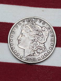 1878-P Semi-Key Date United States Morgan Silver Dollar.  First Year Of Issue.: 1878-P Semi-Key Date United States Morgan Silver Dollar. First Year Of Issue.