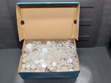 Lot of more than 60 Coin Collection tubes various sizes