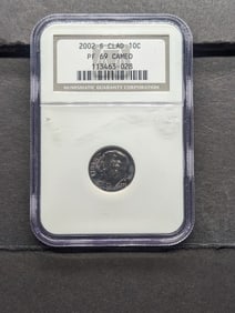 2002 S Clad Proof 69 Cameo Roosevelt Dime by NGC