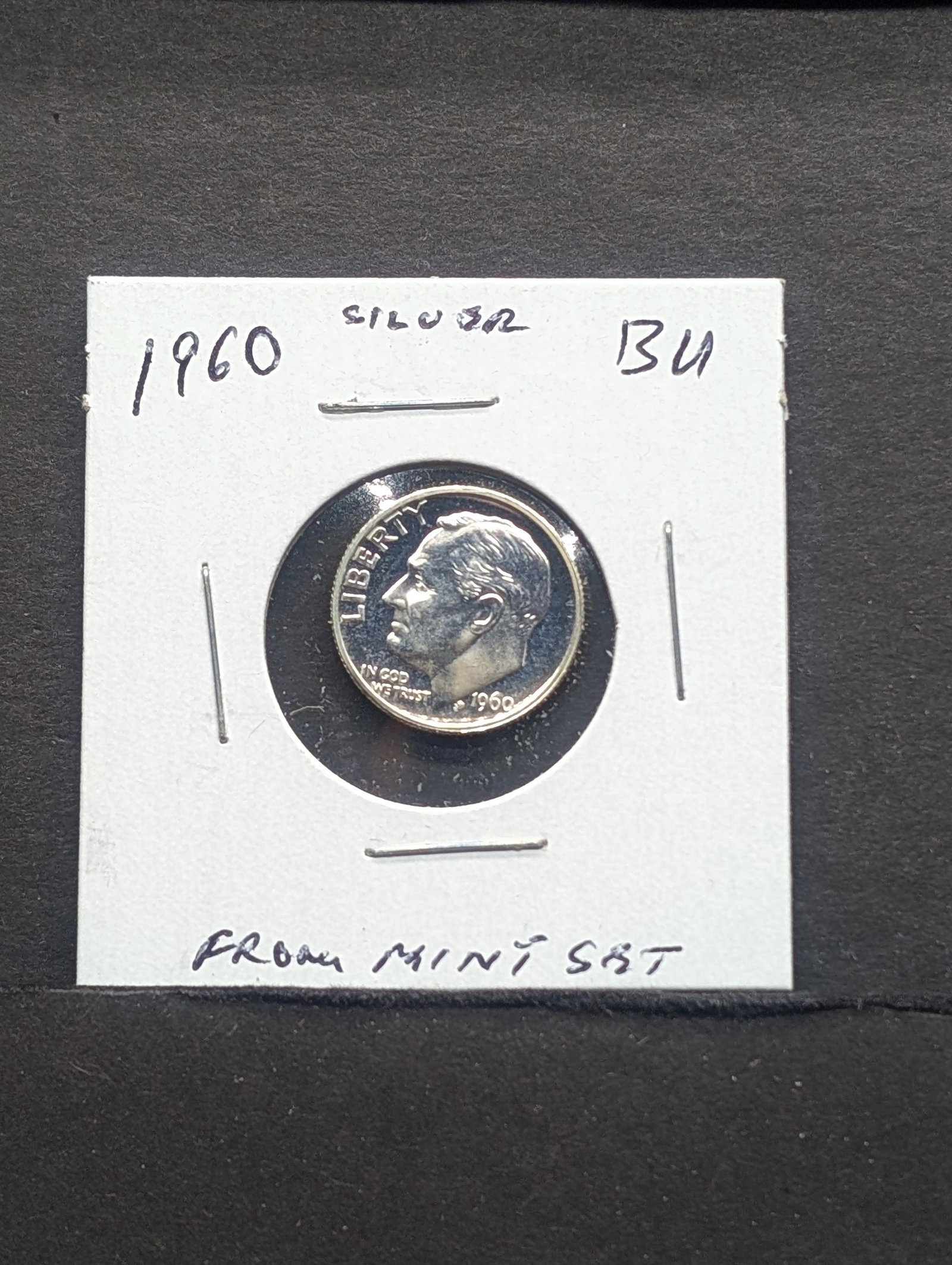 1960 Silver Roosevelt Dime: 1960 Silver Roosevelt Dime
