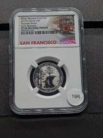 2018 S Silver Reverse Proof Quarter Pictured Rocks PF 69 Reverse Proof By NGC