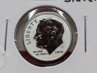 2018-S Silver Reverse Proof Roosevelt Dime