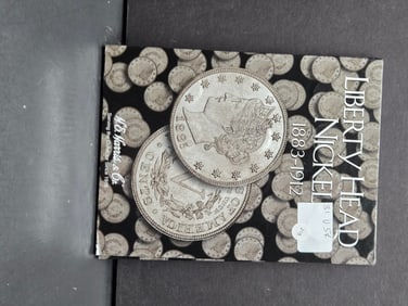 H.E Harris Liberty Head Nickel Album 31 Coins