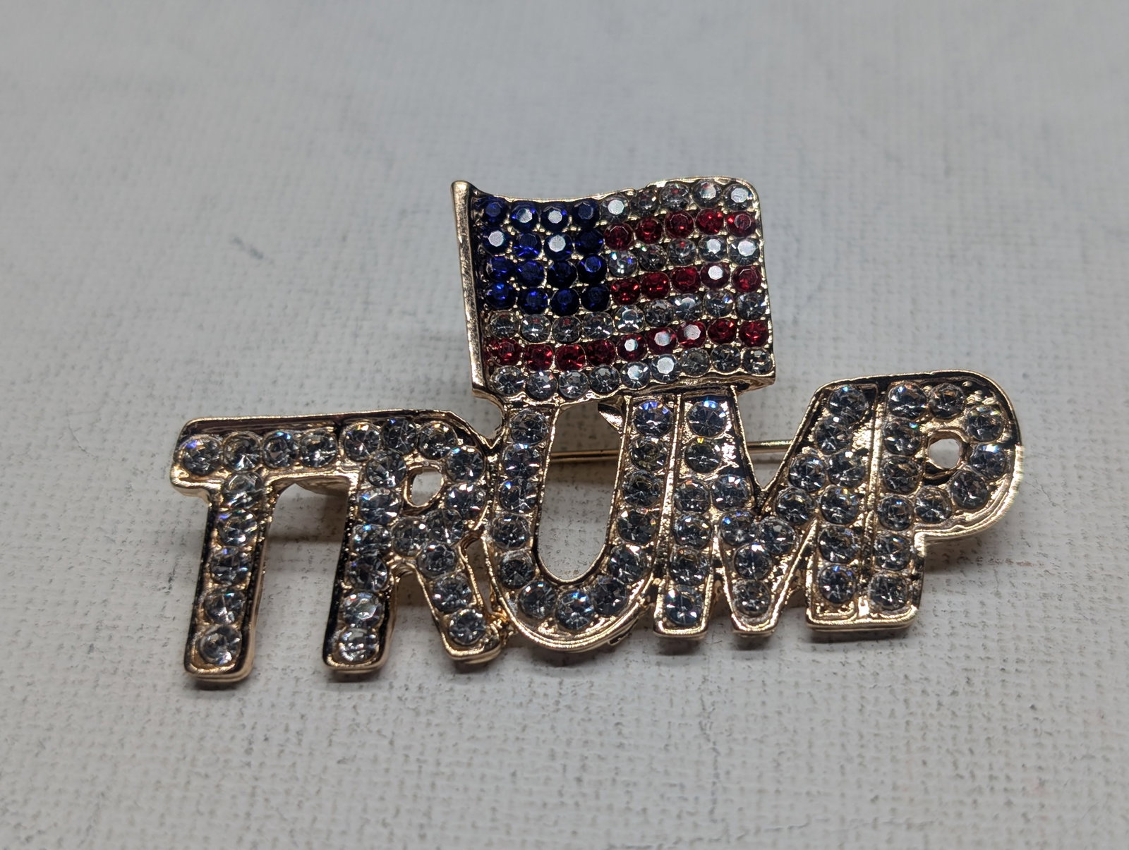 "Trump" Jeweled Fashion Pin: "Trump" Jeweled Fashion Pin