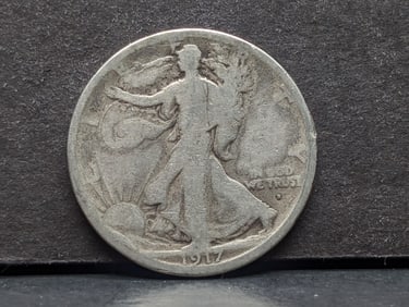 1917-D Walking Liberty Half Dollar Obverse