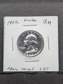 1962 Silver Washington Quarter