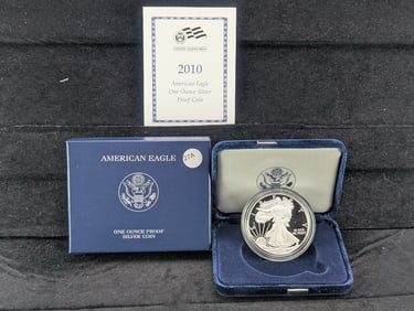 2010-W American Silver Eagle in OGP w/ COA