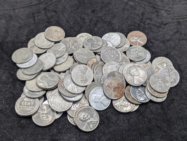 (100) P,D & S 1943 Steel Lincoln Wheat Cents