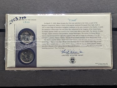 2003 P&D Maine State Quarters UNC