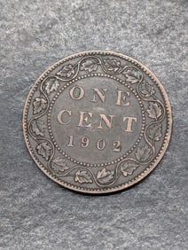 1902 Canada Large Cent, High Grade, 123 Years Old